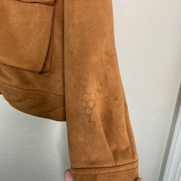 Harper & Me Brown Faux Suede Jacket - Picture 5 of 9